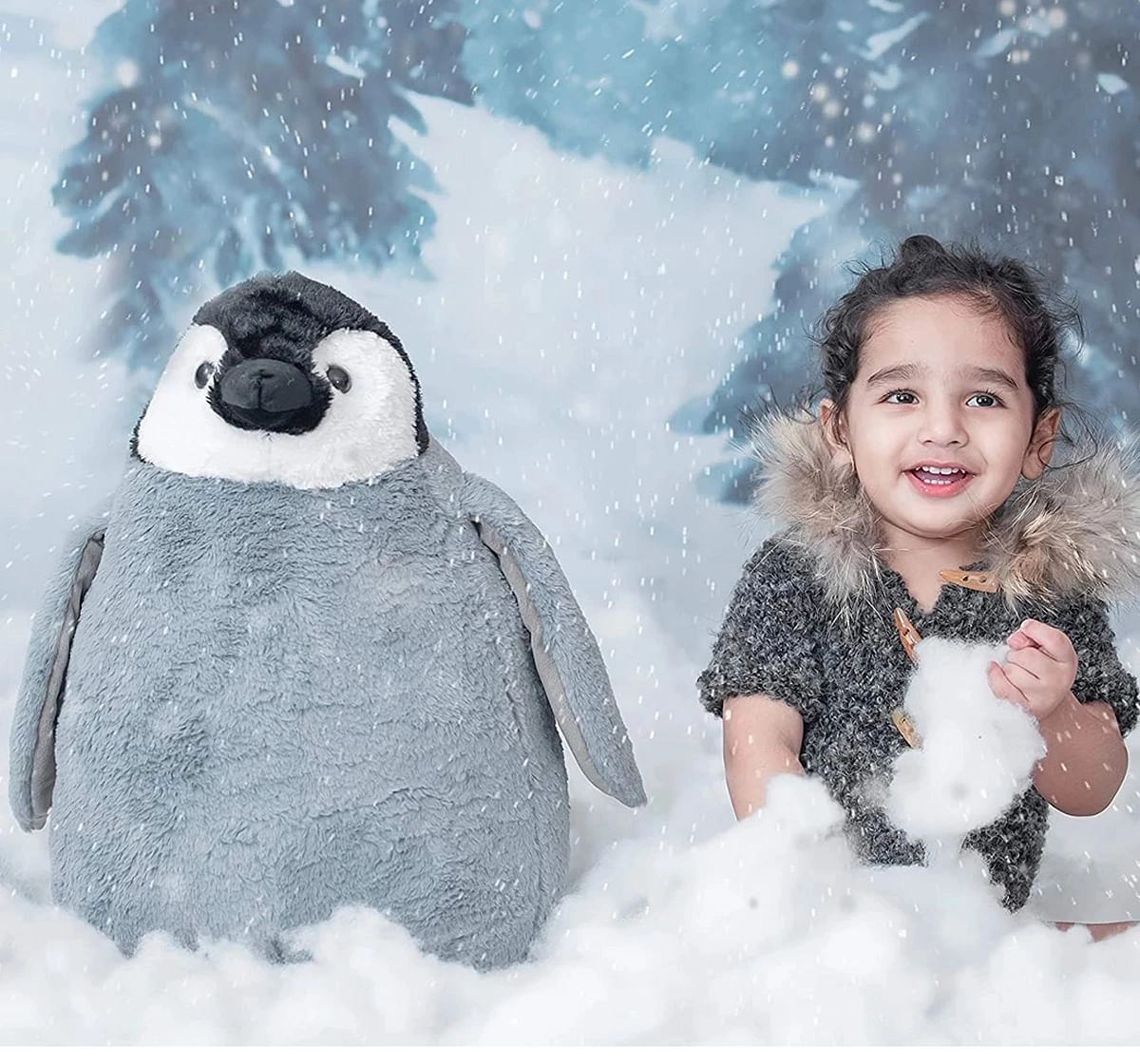 Cute Penguin Soft Plush Toy by Webby, 60 cm, Multicolor