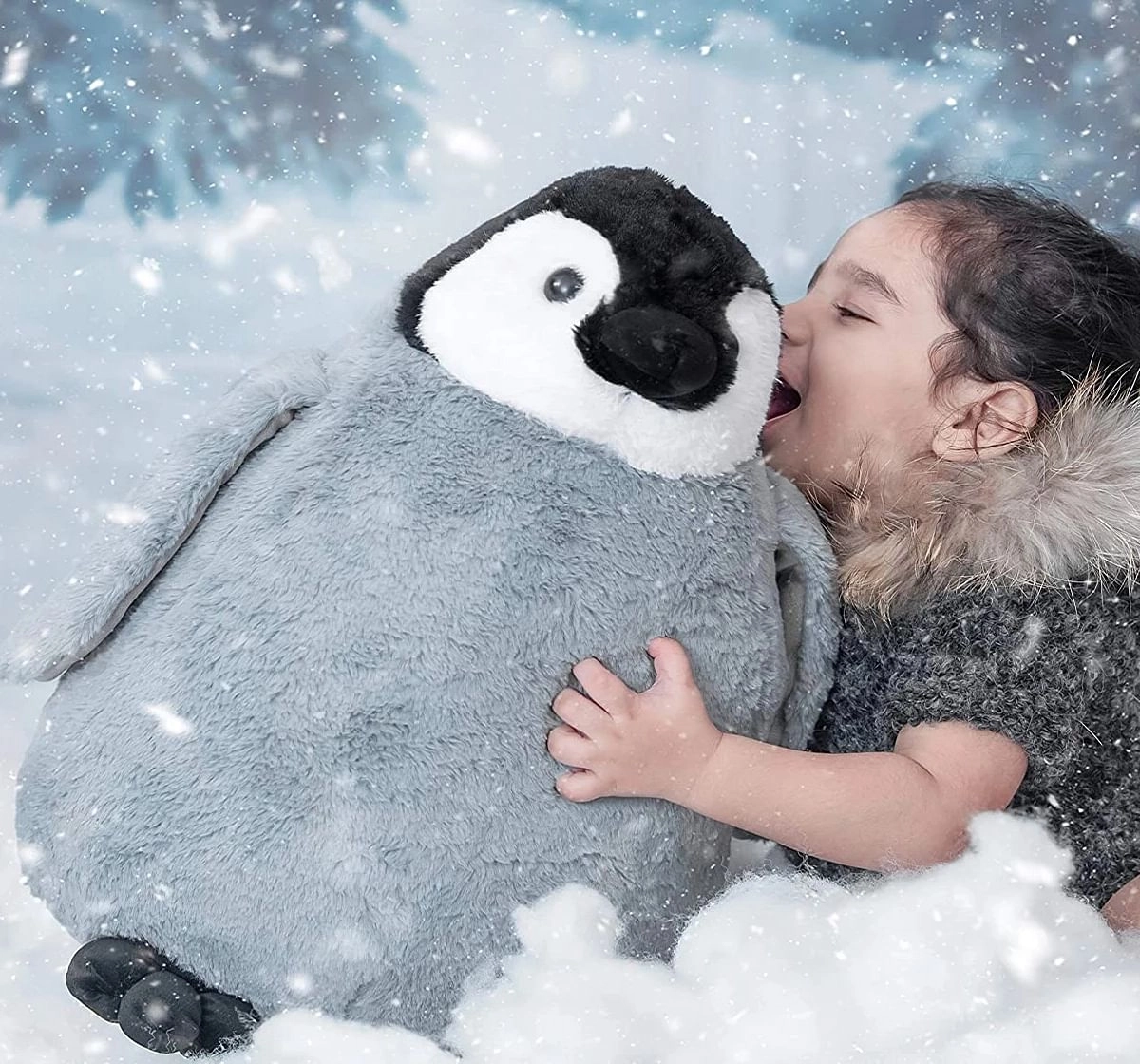 Cute Penguin Soft Plush Toy by Webby, 60 cm, Multicolor