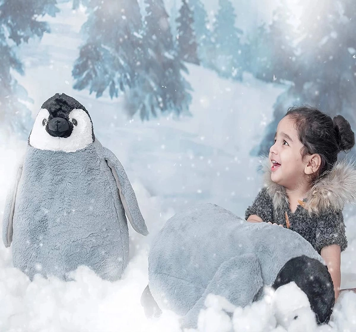 Cute Penguin Soft Plush Toy by Webby, 60 cm, Multicolor