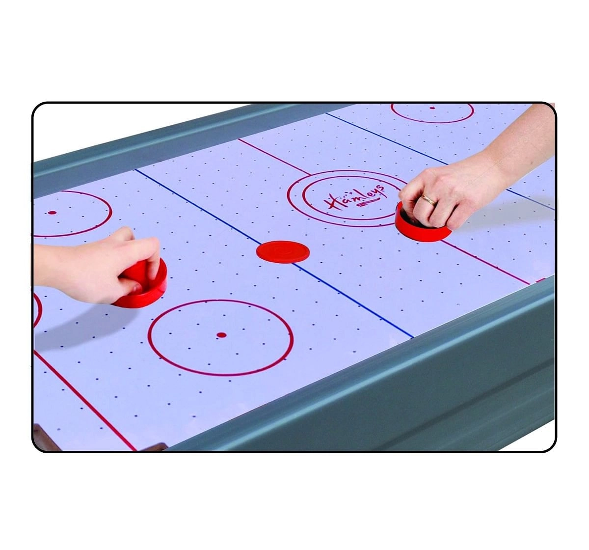 Hamleys Air Hockey Table with Adapter - Multicolor Fun for Kids, 3Y+