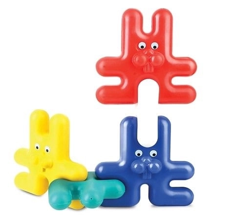 Ok Play Funny Bunny Link Interlocking blocks Early learning educational toy for kids Multicolor 0M+