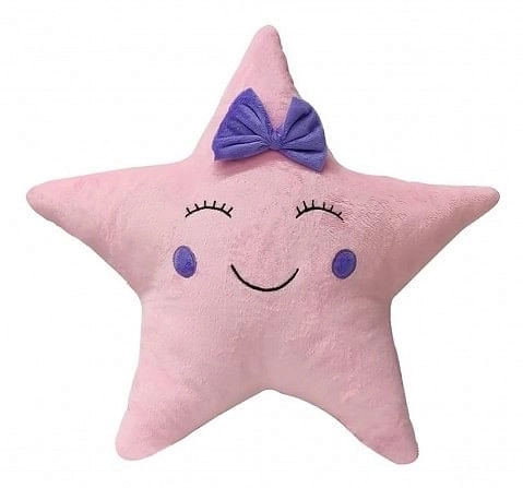 Webby Cute Star Plush Pillows 45cm,  3Y+ (Multicolour)