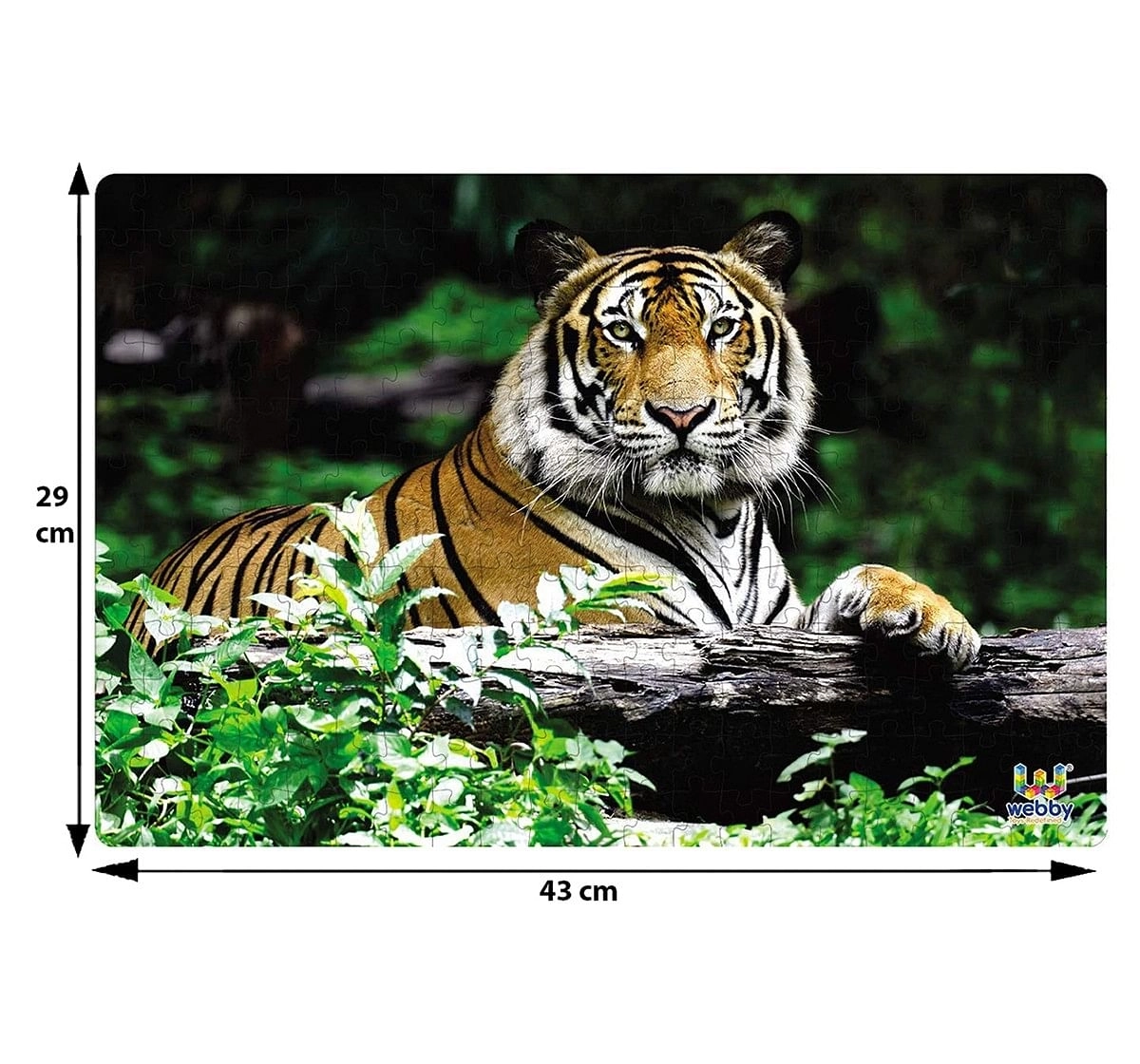 Webby Indian Bengal Tiger Puzzle 252pcs,  6Y+ (Multicolour)