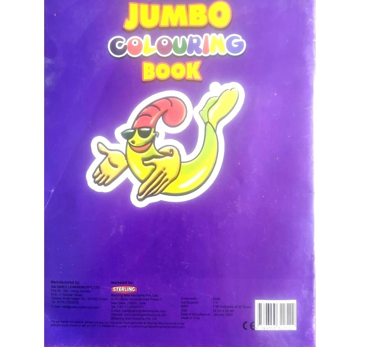Sterling Horizons Jumbo Colouring Book Multicolour 3Y+