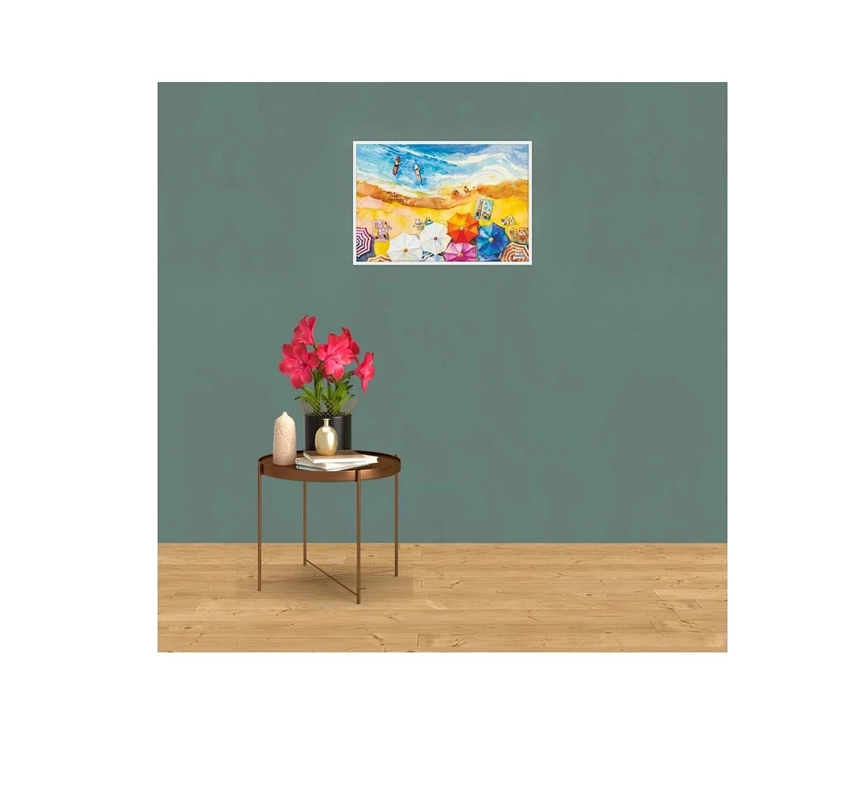 Webby Beach Painting 252 Pieces Wooden Puzzle for Kids 6Y+, Multicolour