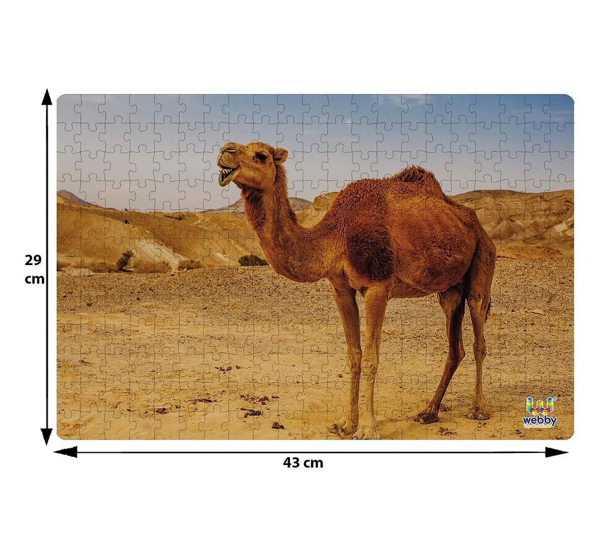 Webby Camel in Desert 252 Pieces Wooden Puzzle for Kids 6Y+, Multicolour