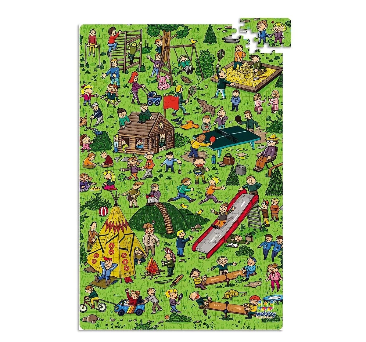 Webby City Park 252 Pieces Wooden Puzzle for Kids 6Y+, Multicolour