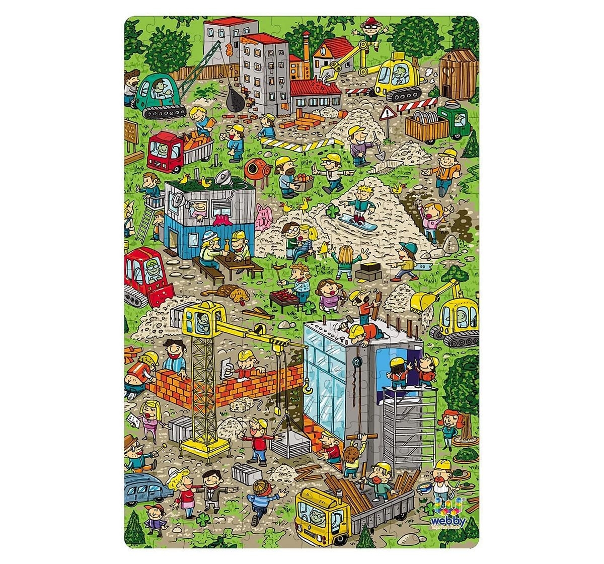 Webby Farm Family Wooden Jigsaw Puzzle, 24pcs, Multicolor – Webby Toys