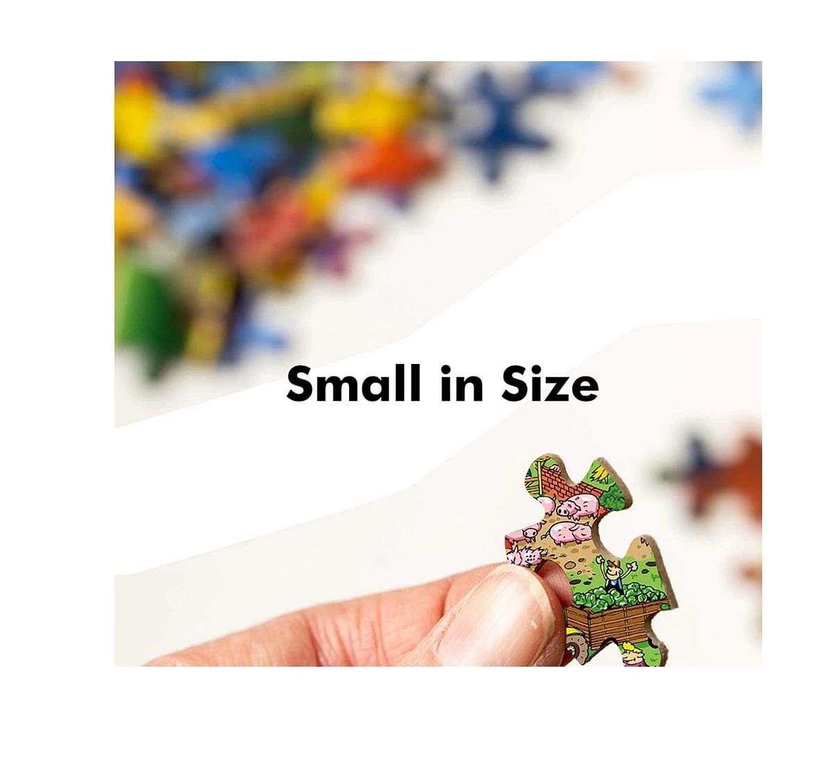 Webby Countryside 252 Pieces Wooden Puzzle for Kids 6Y+, Multicolour
