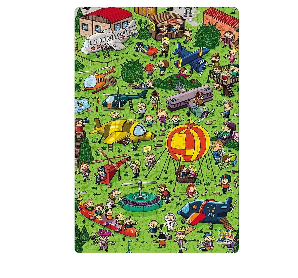 Webby Flight Exhibition 252 Pieces Wooden Puzzle for Kids 6Y+, Multicolour