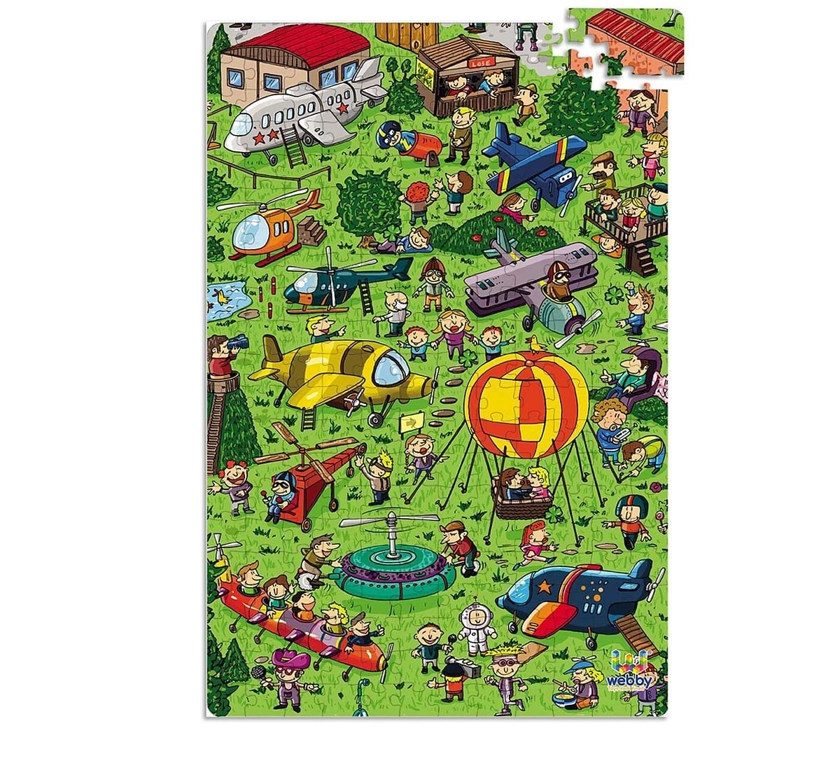 Webby Flight Exhibition 252 Pieces Wooden Puzzle for Kids 6Y+, Multicolour
