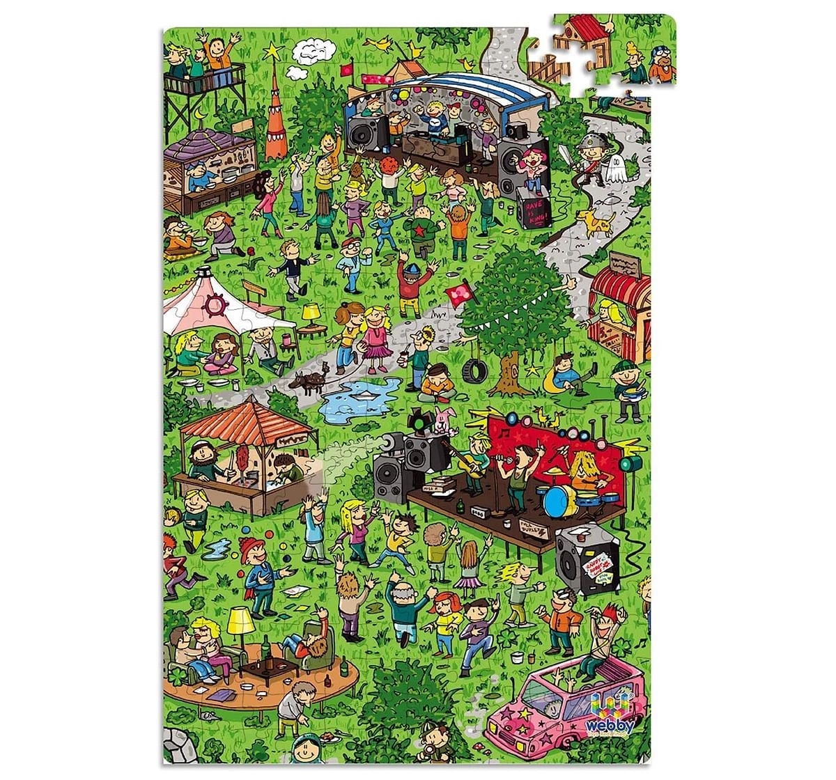 Webby Local Festival 252 Pieces Wooden Puzzle for Kids 6Y+, Multicolour