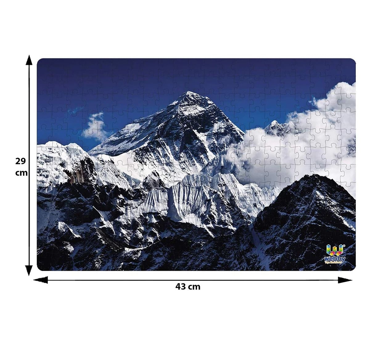 Webby Mount Everest 252 Pieces Wooden Puzzle for Kids 6Y+, Multicolour