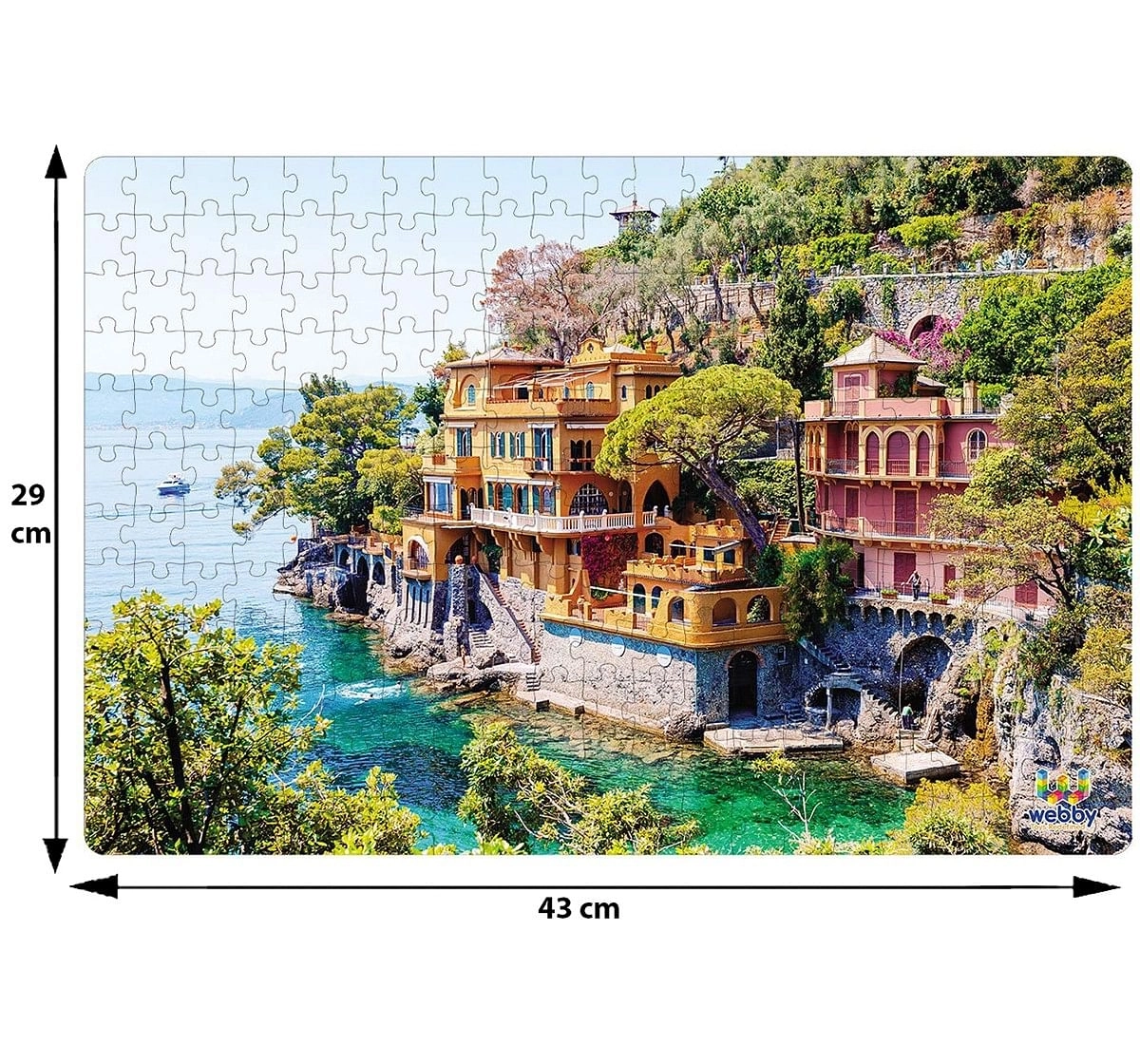 Webby Houses in Italy Wooden Puzzle 252pcs,  6Y+ (Multicolour)