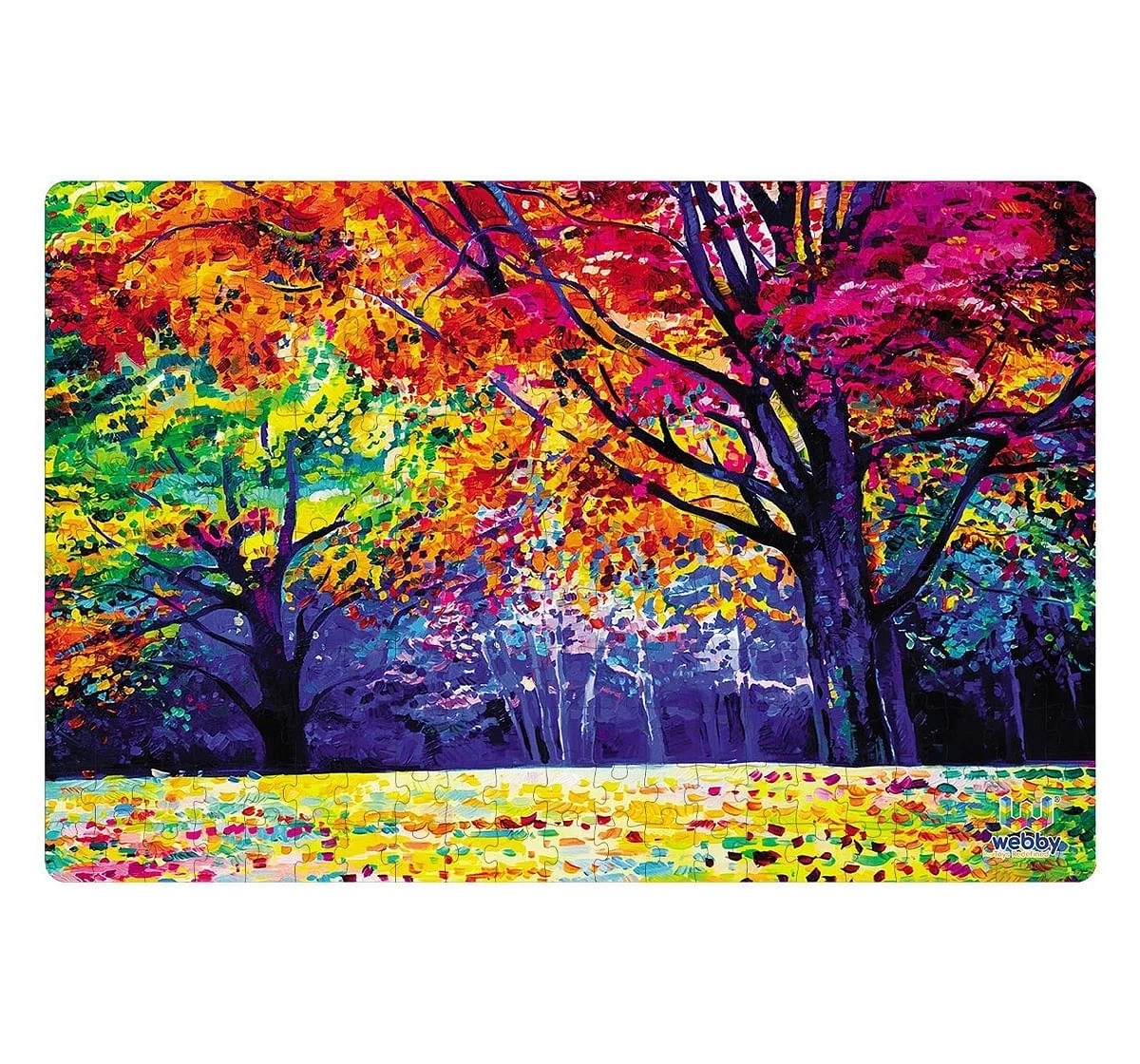 Webby Autumnn Forest 252 Pieces Wooden Puzzle for Kids 6Y+, Multicolour