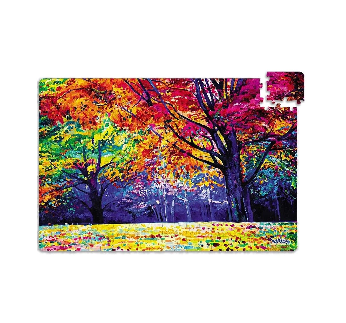 Webby Autumnn Forest 252 Pieces Wooden Puzzle for Kids 6Y+, Multicolour