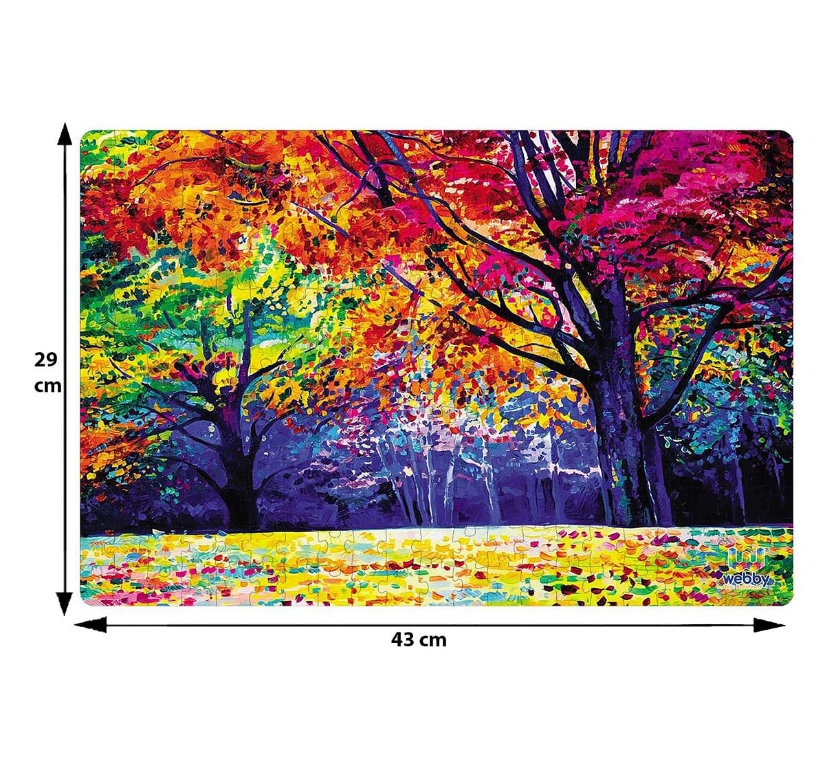 Webby Autumnn Forest 252 Pieces Wooden Puzzle for Kids 6Y+, Multicolour