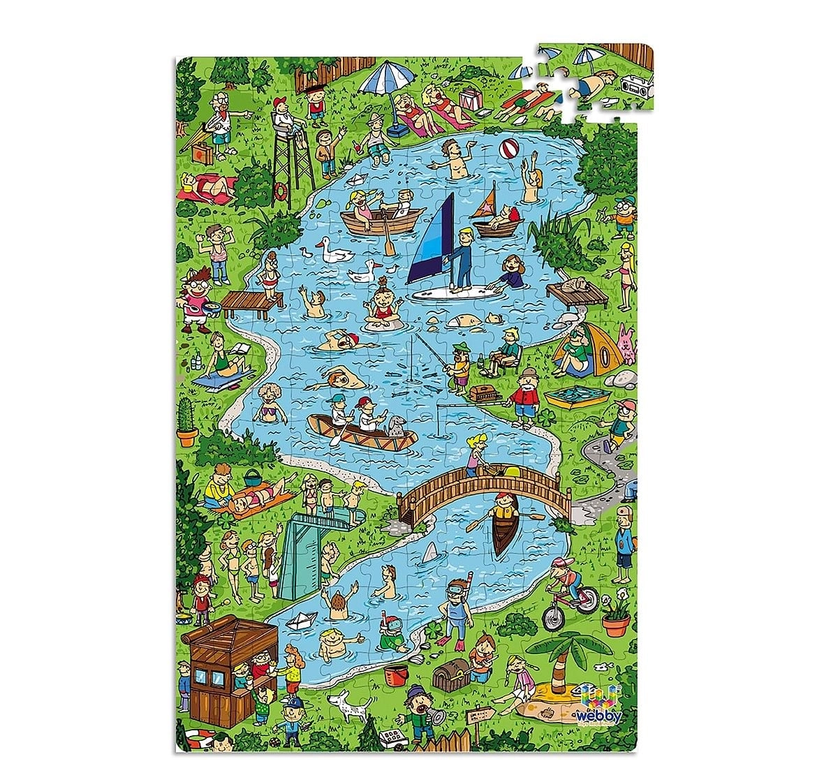 Webby Town Lake Wooden Puzzle 252pcs,  6Y+ (Multicolour)