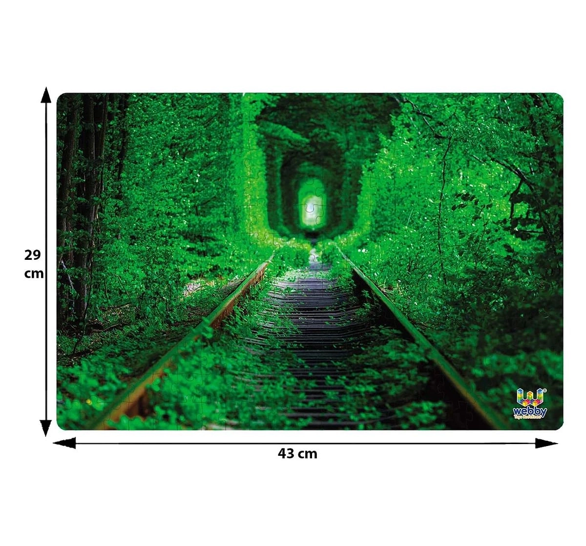 Webby Tunnel of Love 252 Pieces Wooden Puzzle for Kids 6Y+, Multicolour