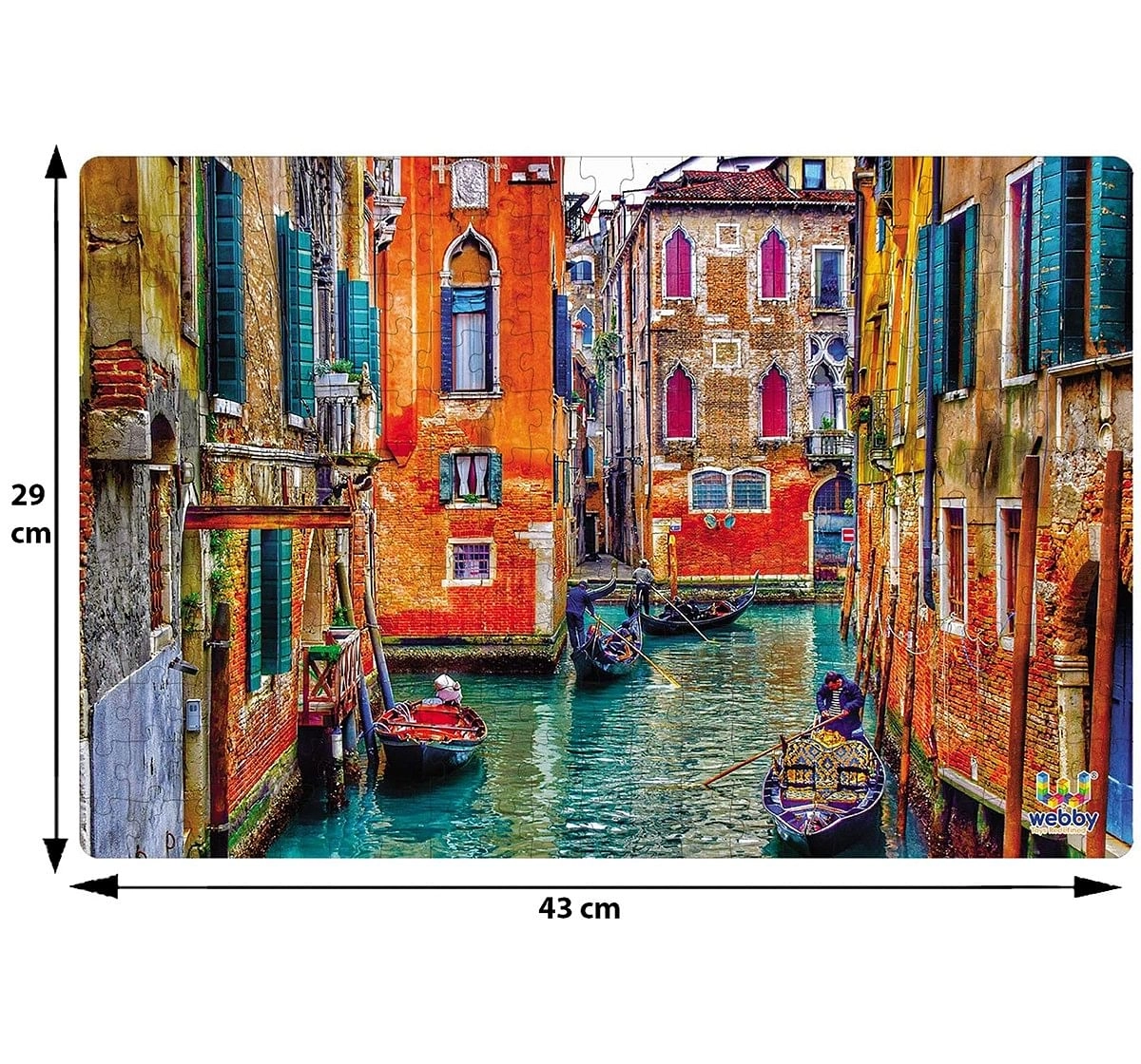 Webby Venice Italy Wooden Puzzle 252pcs,  6Y+ (Multicolour)