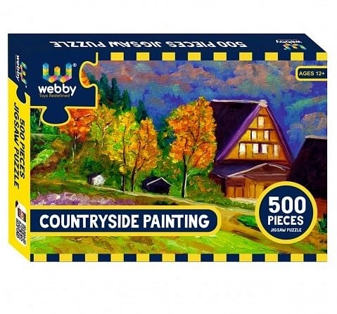 Webby Countryside Painting Puzzle 500pcs,  6Y+ (Multicolour)