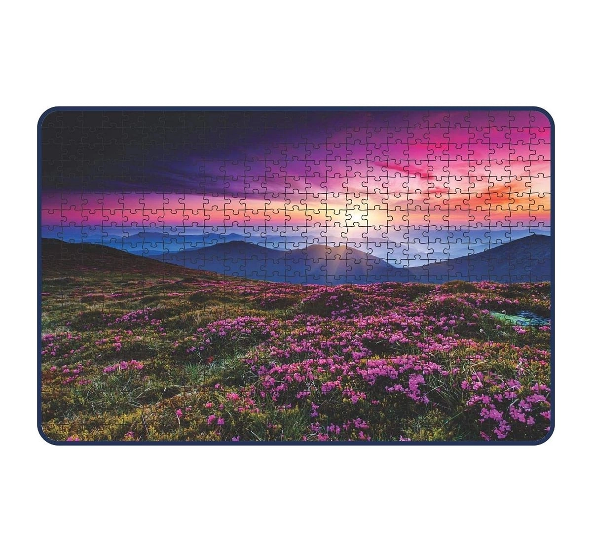 Webby Magic Flowers Sunrise 500 Pieces Wooden Puzzle for Kids 7Y+, Multicolour