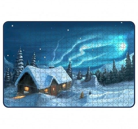 Webby Snowy Winter House Puzzle 500pcs,  6Y+ (Multicolour)