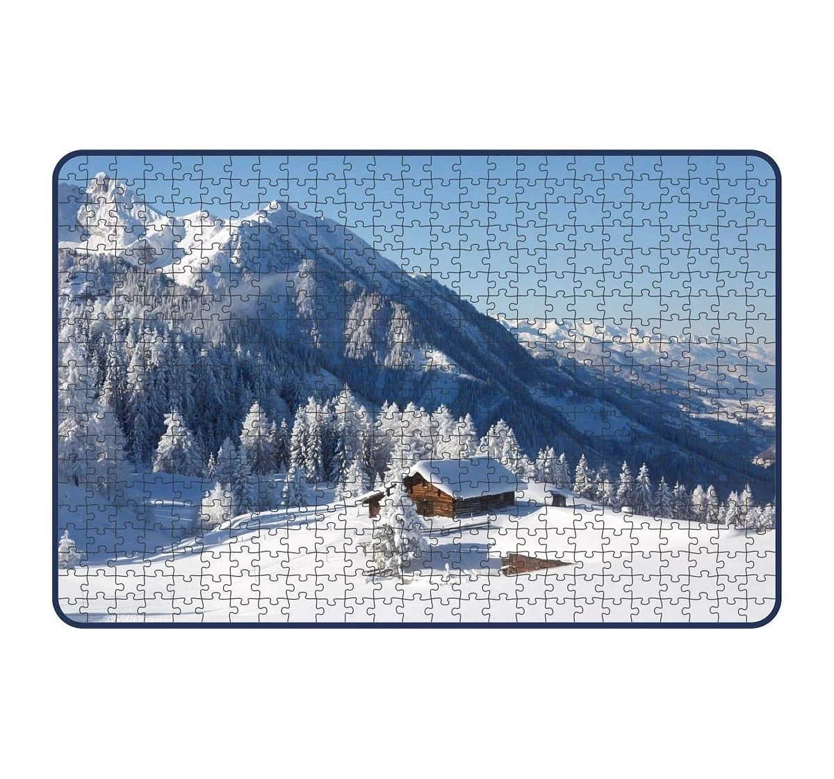 Webby Amazing Austrian Alps 500 Pieces Wooden Puzzle for Kids 7Y+, Multicolour