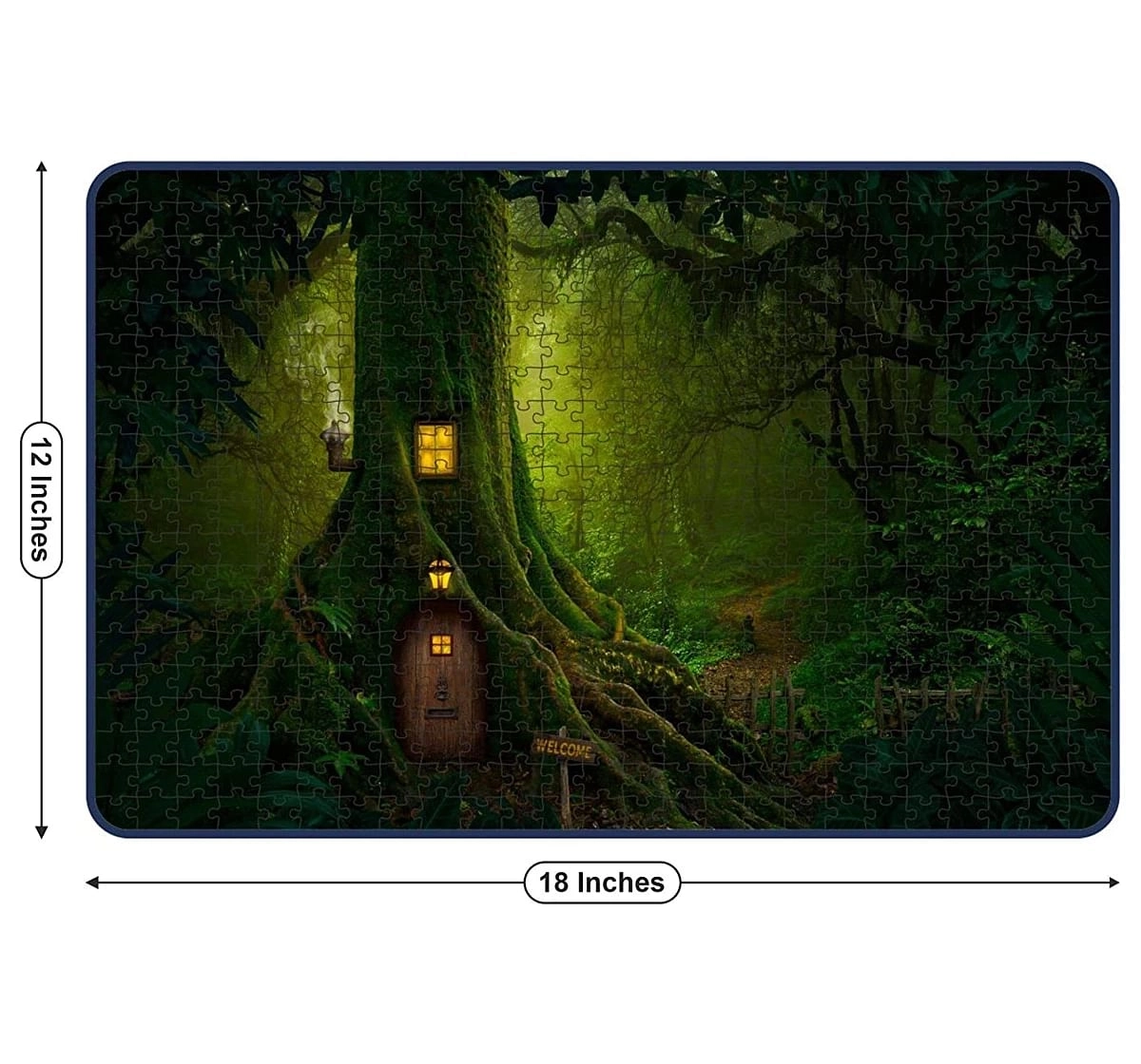 Webby Mystery Tree House 500 Pieces Wooden Puzzle for Kids 7Y+, Multicolour