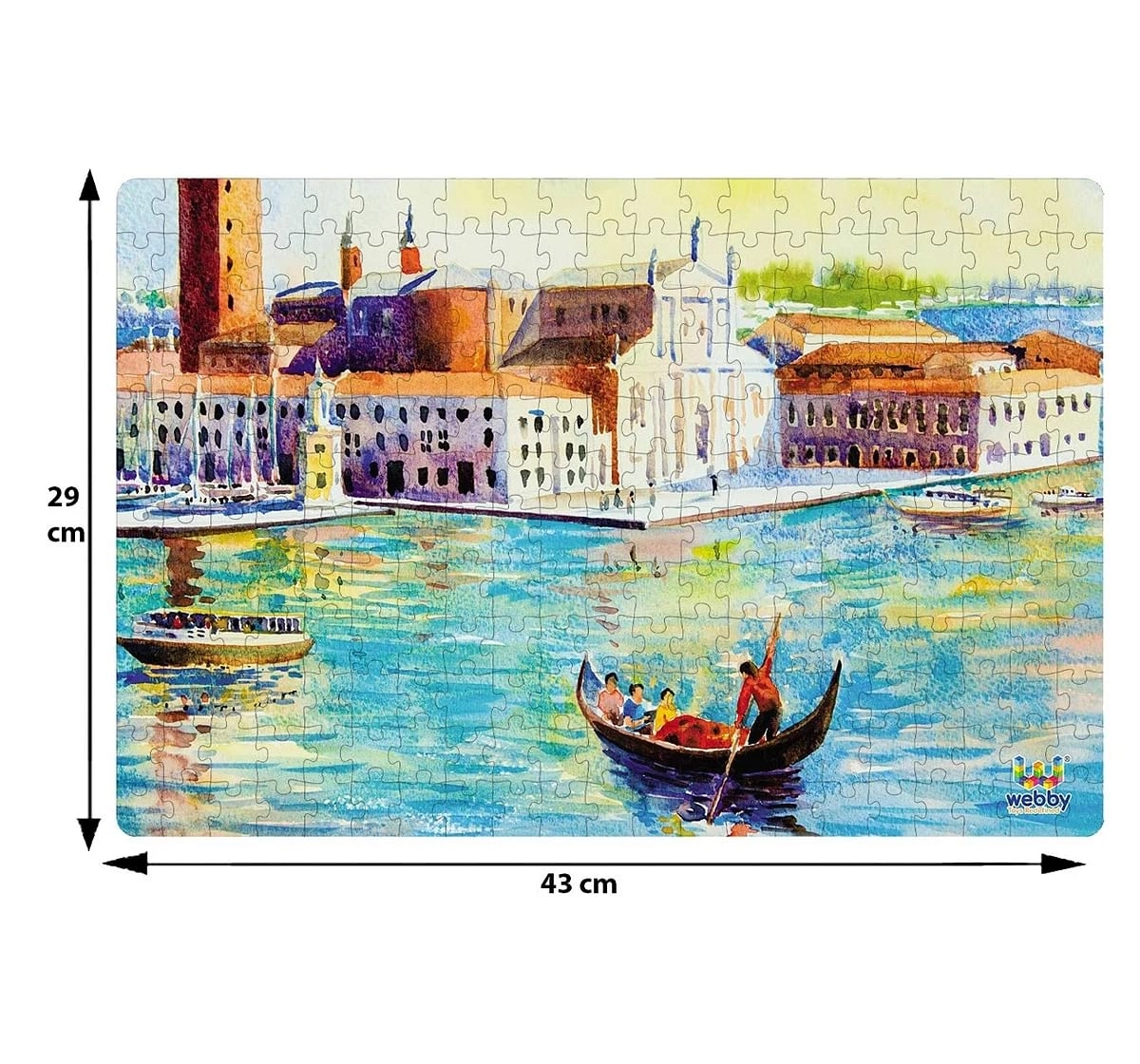 Webby San Giorgio Maggiore 252 Pieces Wooden Puzzle for Kids 6Y+, Multicolour