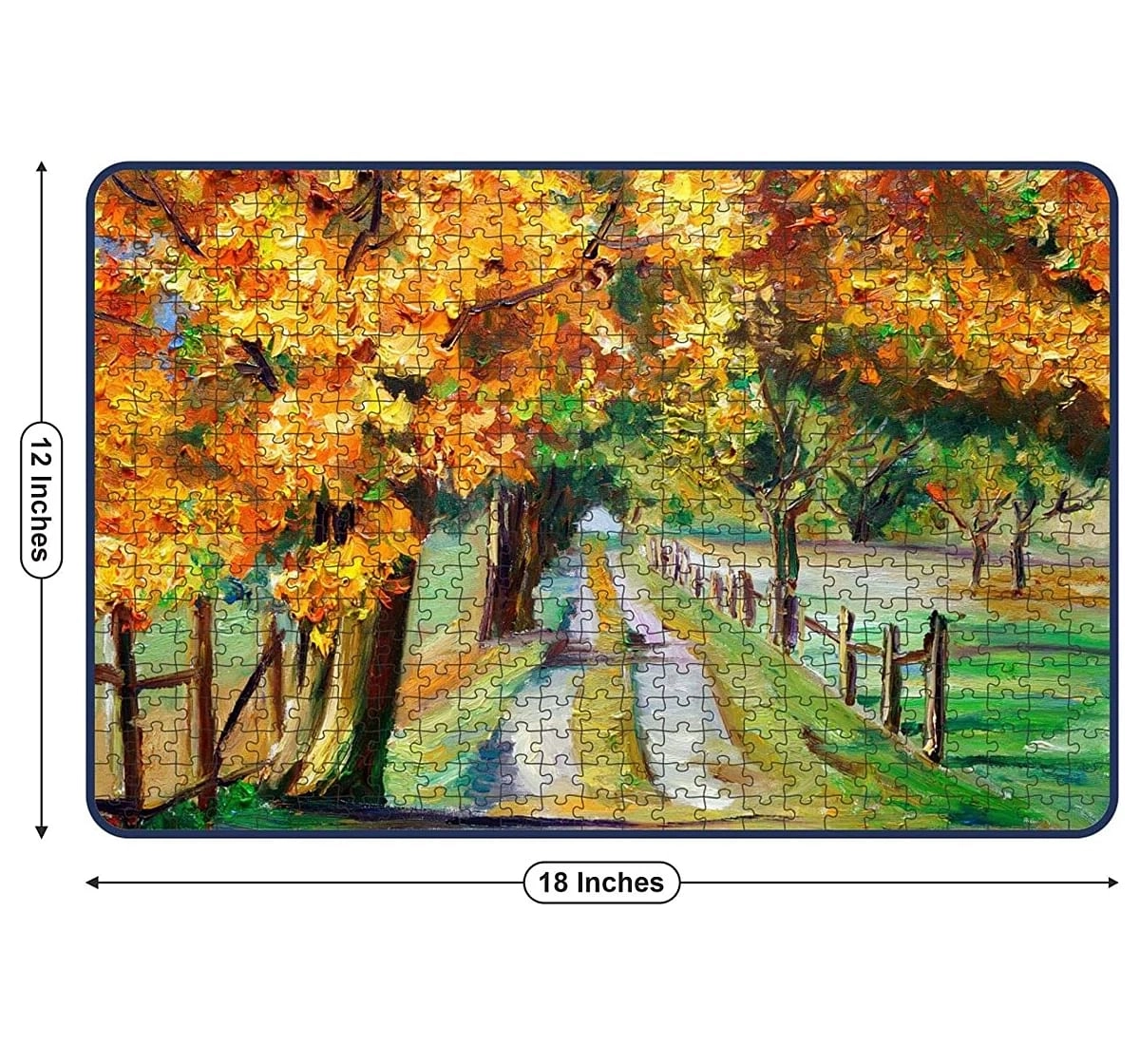 Webby Maple Tree Painting 500 Pieces Wooden Puzzle for Kids 7Y+, Multicolour