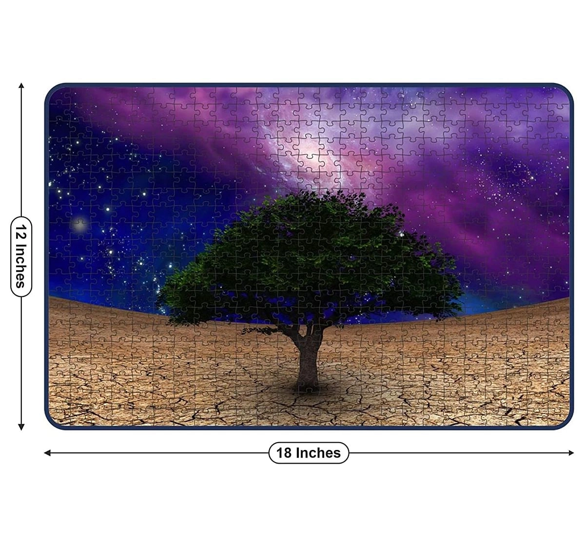 Webby Galaxy in Night Sky 500 Pieces Wooden Puzzle for Kids 7Y+, Multicolour