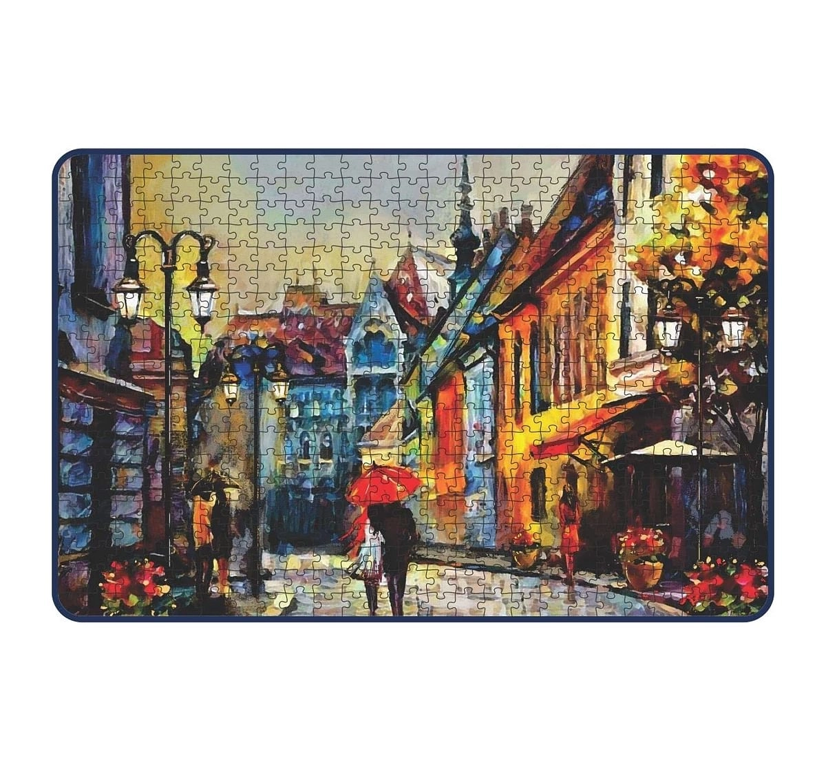 Webby Street in Hungary 500 Pieces Wooden Puzzle for Kids 7Y+, Multicolour