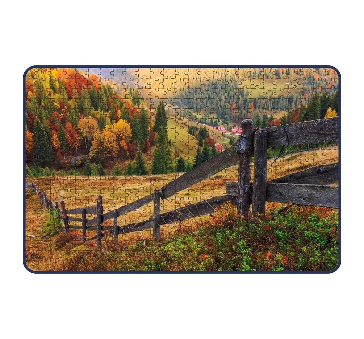 Webby Transylvania Mountain 500 Pieces Wooden Puzzle for Kids 7Y+, Multicolour