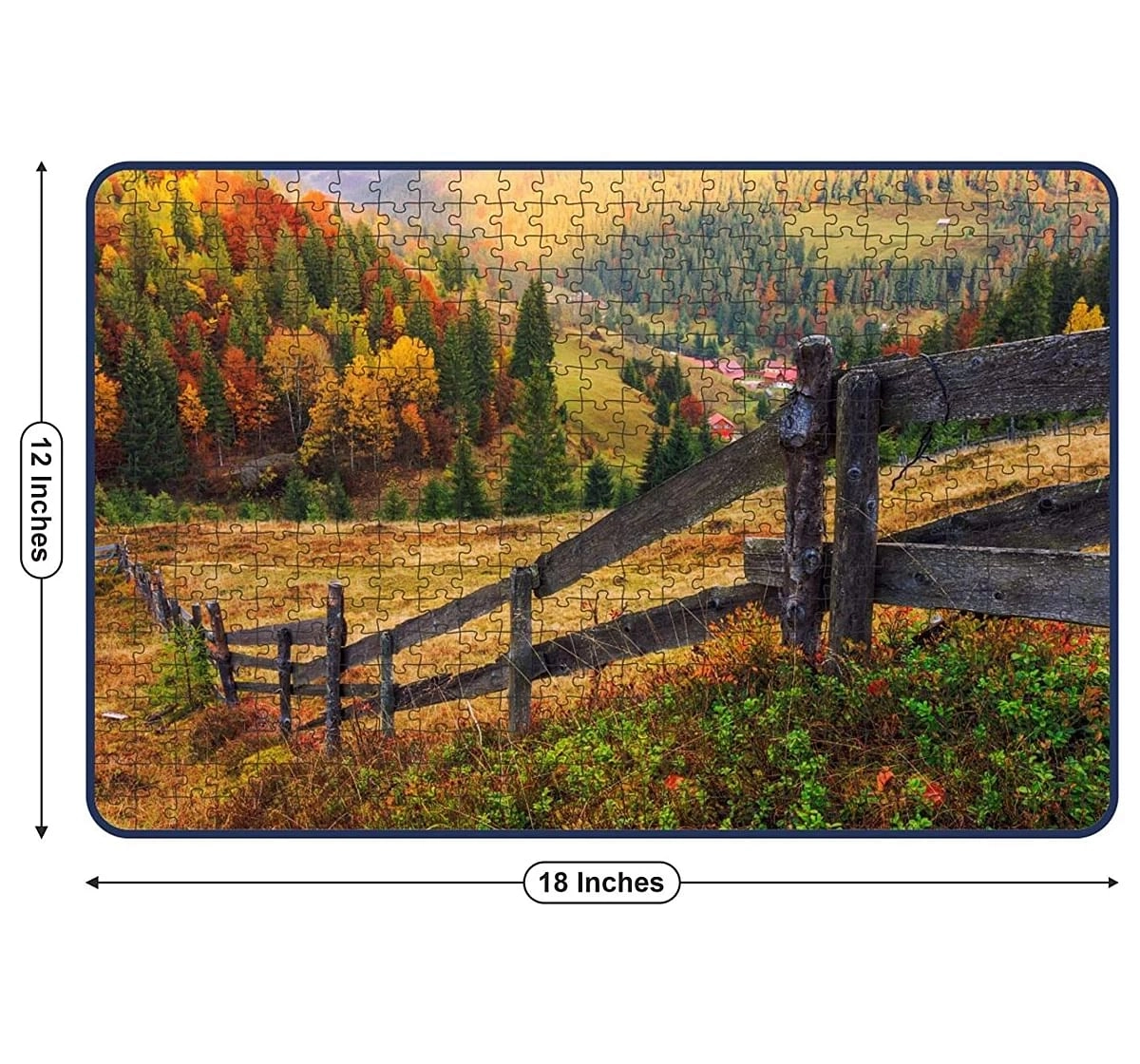 Webby Transylvania Mountain 500 Pieces Wooden Puzzle for Kids 7Y+, Multicolour