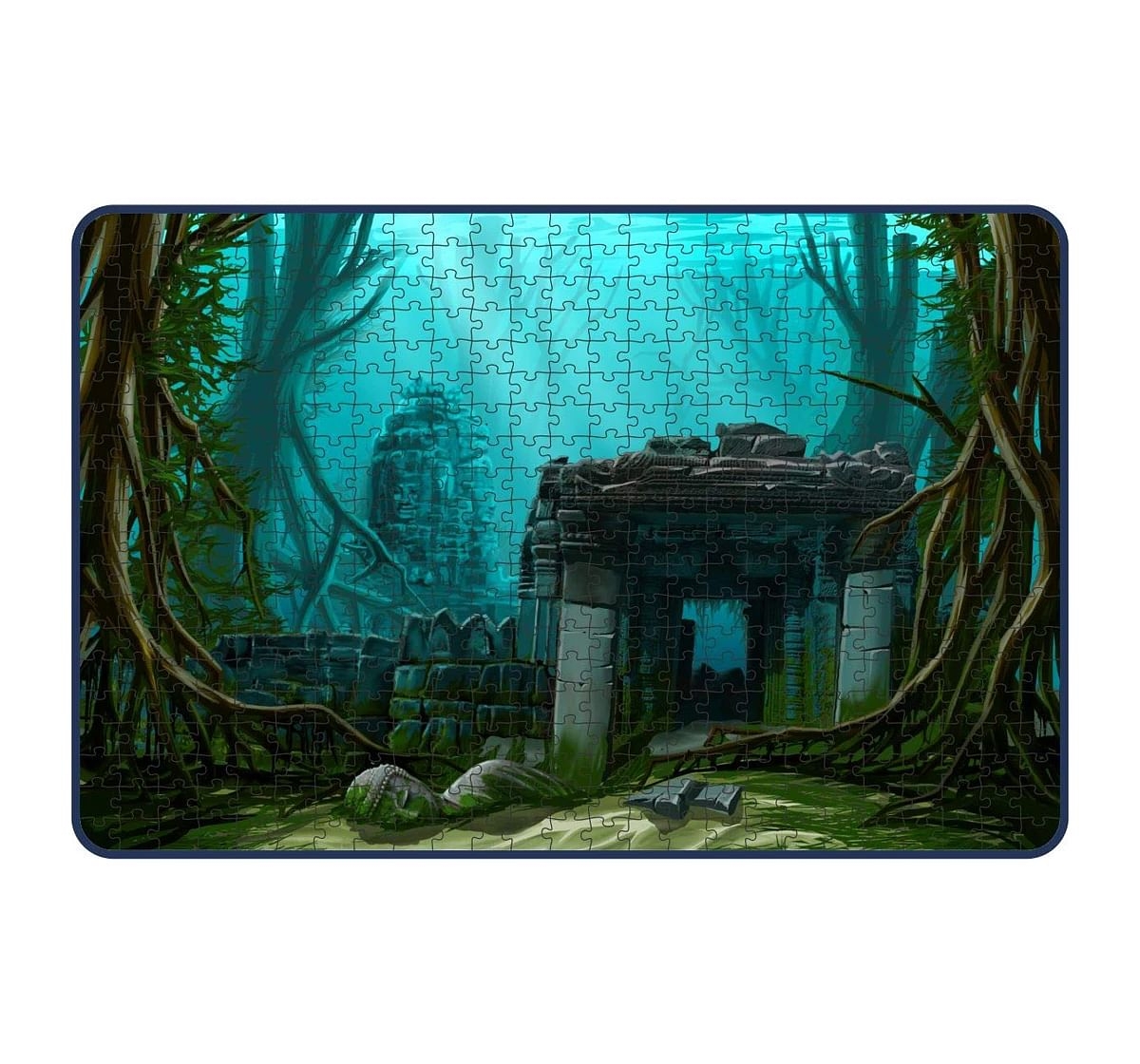 Webby Under Water Town Ruin 500 Pieces Wooden Puzzle for Kids 7Y+, Multicolour