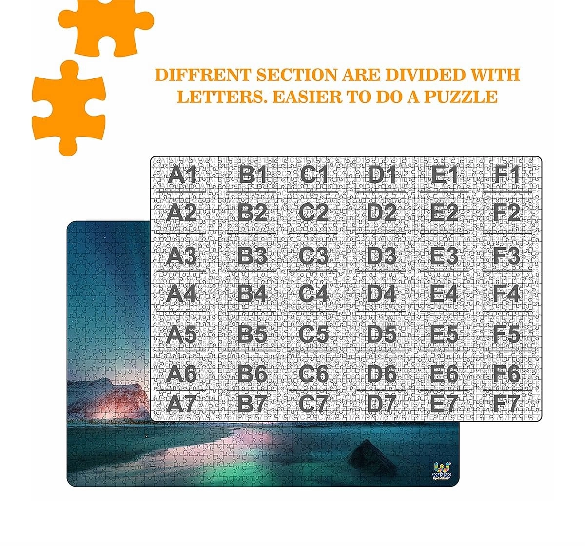 Webby Aurora Borealis Wooden Puzzle 1000pcs,  14Y+ (Multicolour)