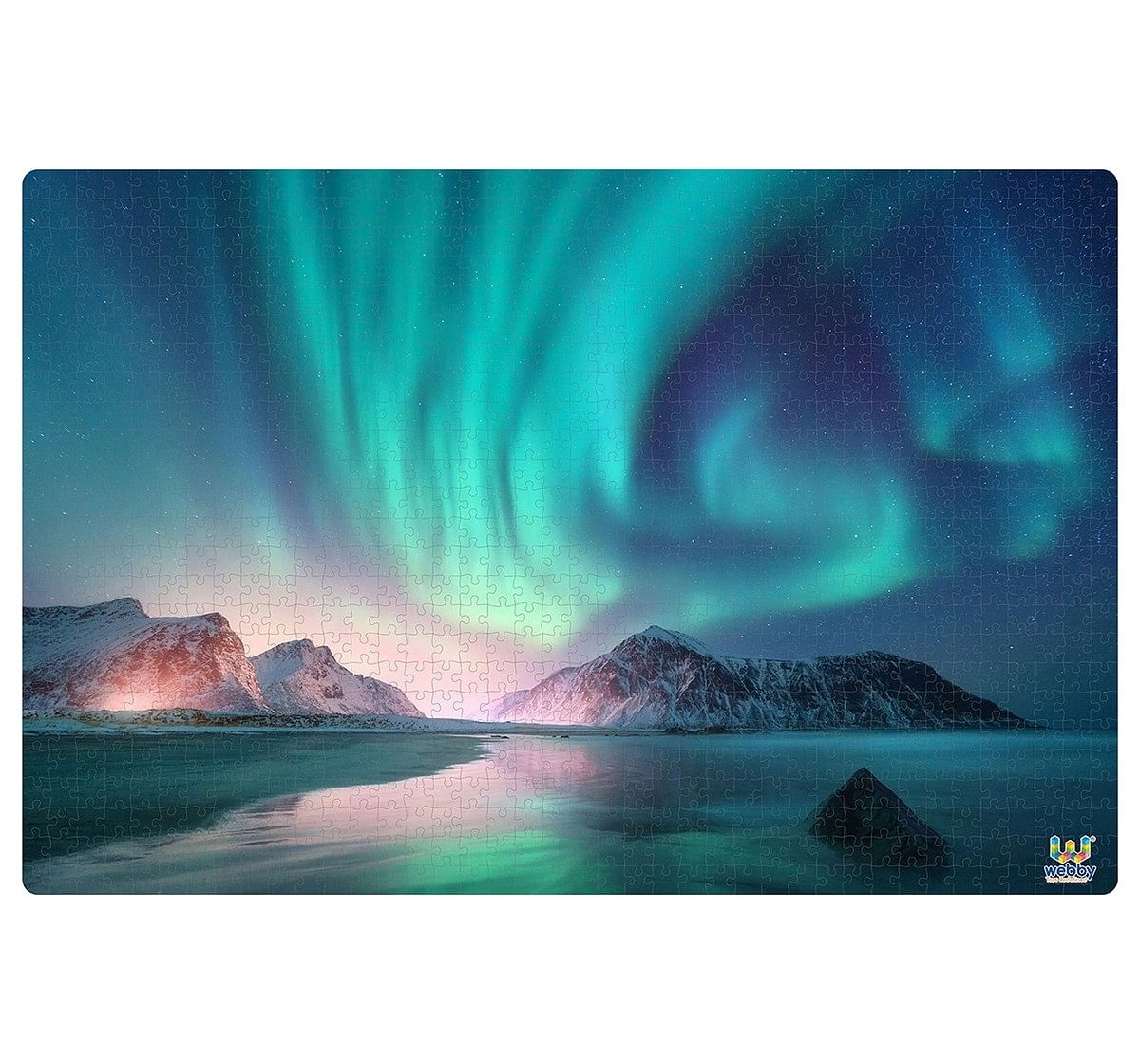 Webby Aurora Borealis Wooden Puzzle 1000pcs,  14Y+ (Multicolour)