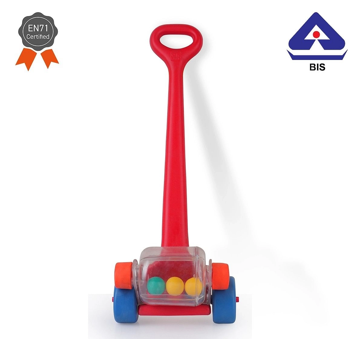 Ok Play Push Wheel for kids Push Pull stick Red 0M+