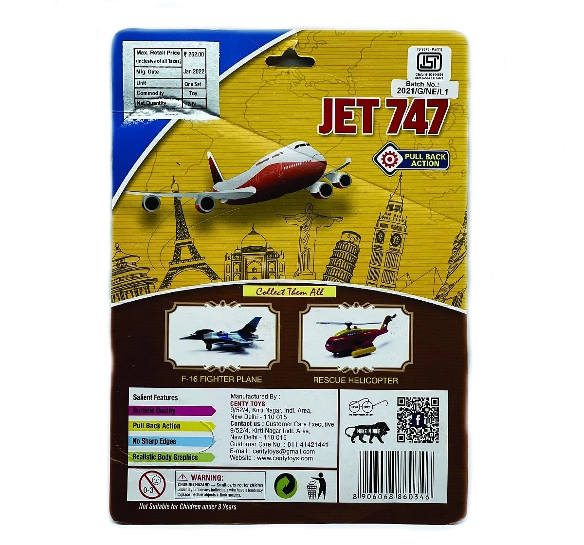 Centy Jet 747 Multicolor 3Y+