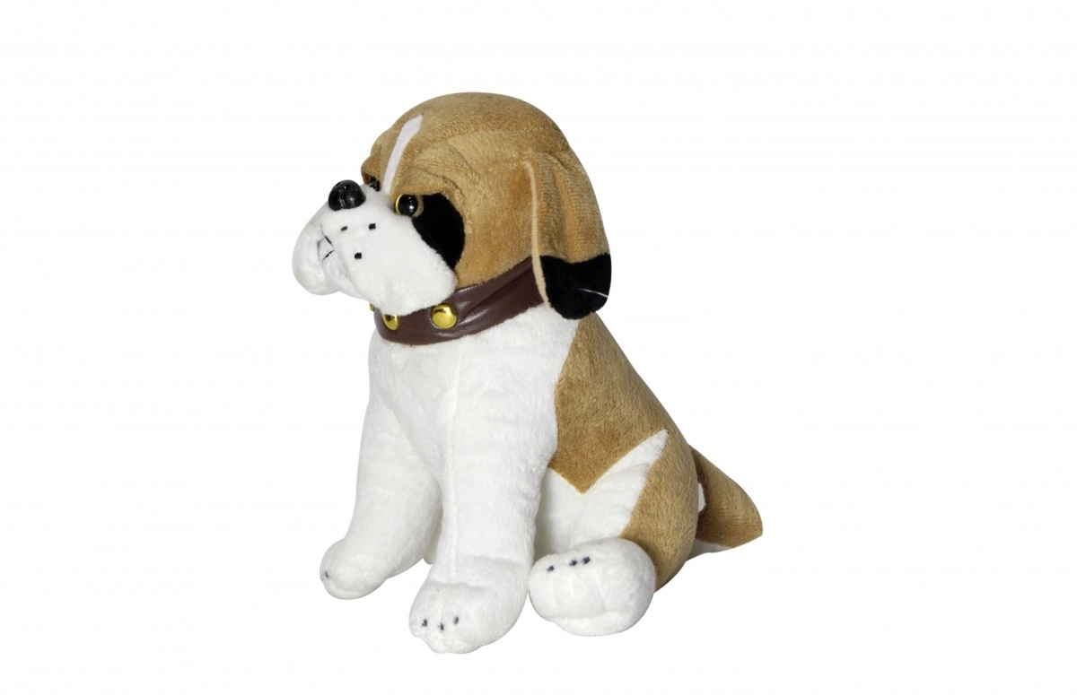 Sitting Bull Dog Soft Toys For Kids, 3M+, Multicolour