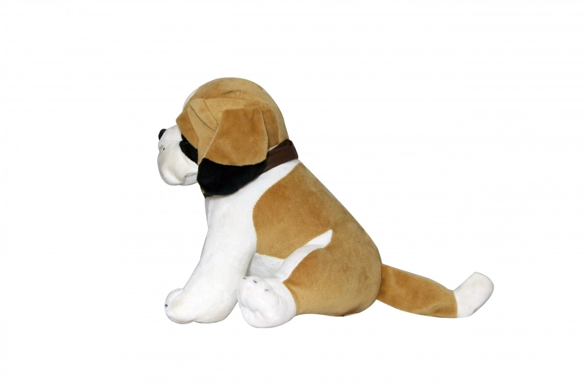 Sitting Bull Dog Soft Toys For Kids, 3M+, Multicolour