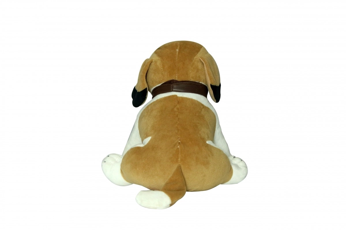 Sitting Bull Dog Soft Toys For Kids, 3M+, Multicolour