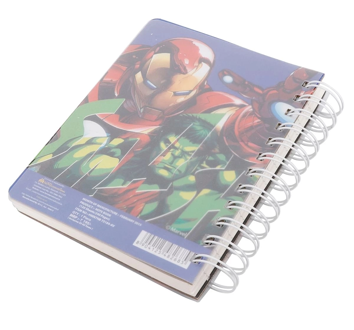 Avengers Spiral Bound Ruled Notebook Assorted Diary Multicolor 5Y+