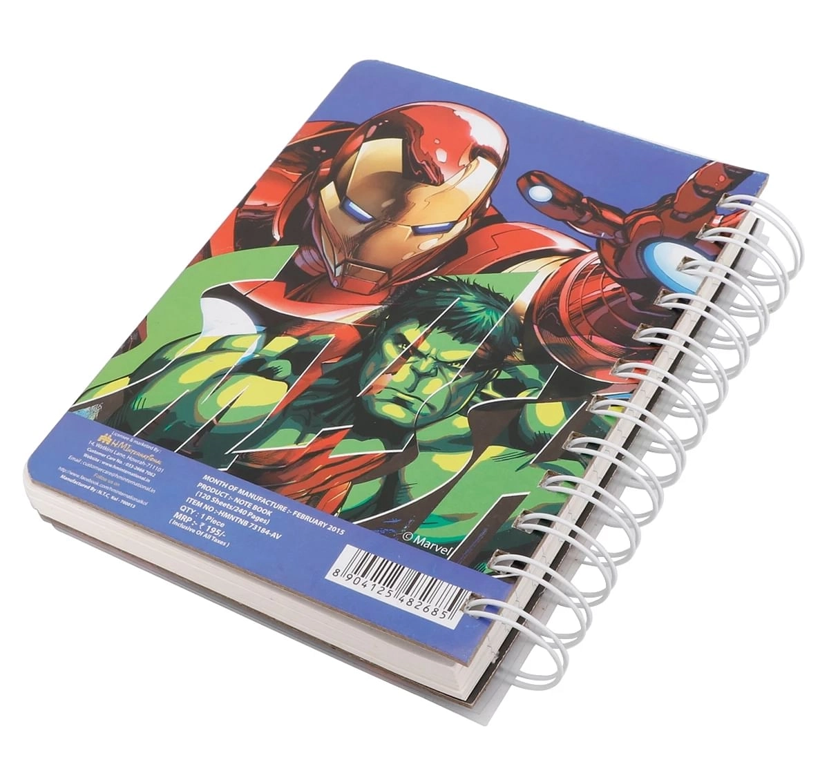 Avengers Spiral Bound Ruled Notebook Assorted Diary Multicolor 5Y+