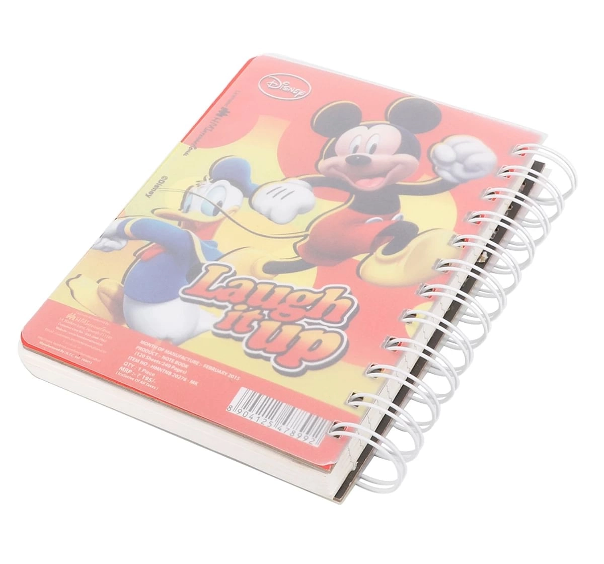 Mickey Spiral Bound Ruled Notebook Assorted Diary Multicolor 5Y+