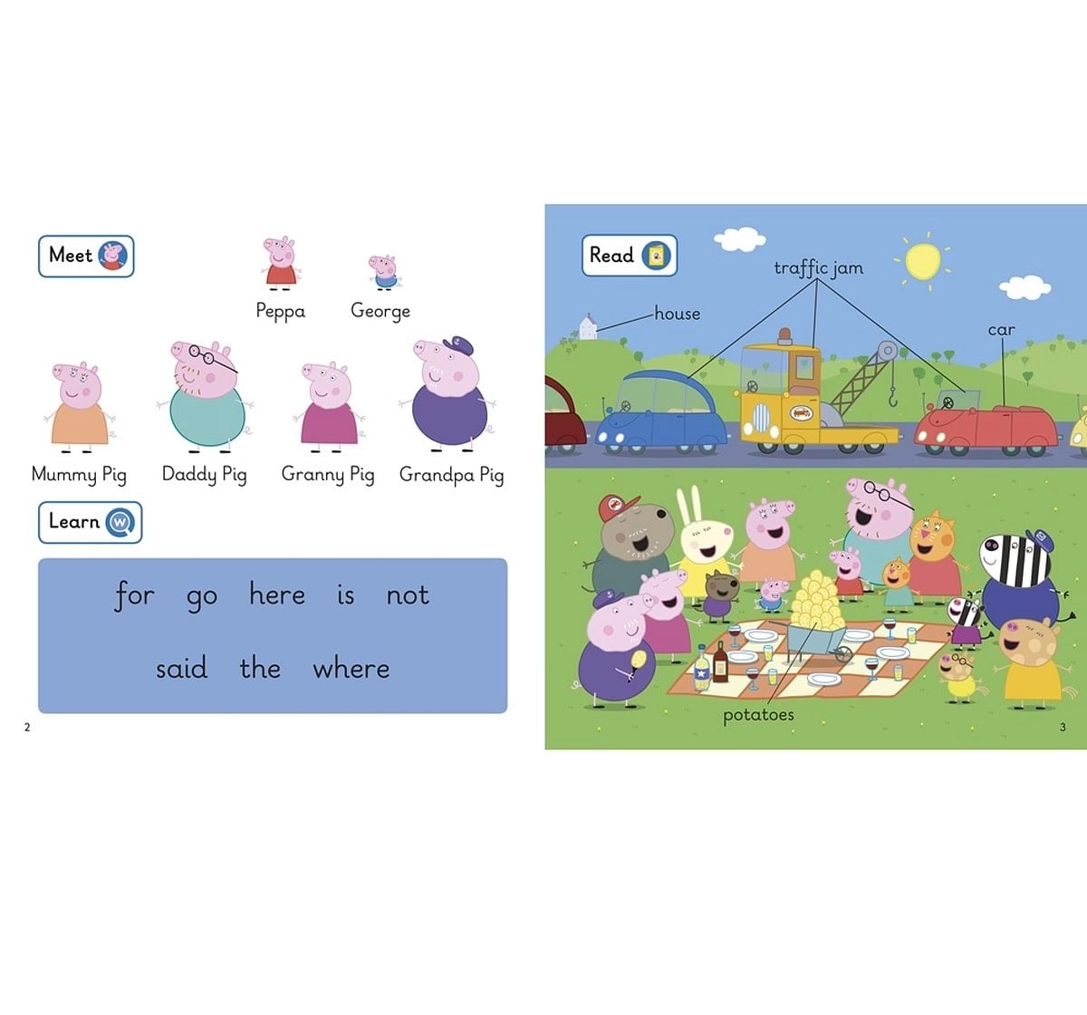 Penguin Random House First Words with Peppa Level 1: The Traffic Jam Paper cover Multicolour 5Y+