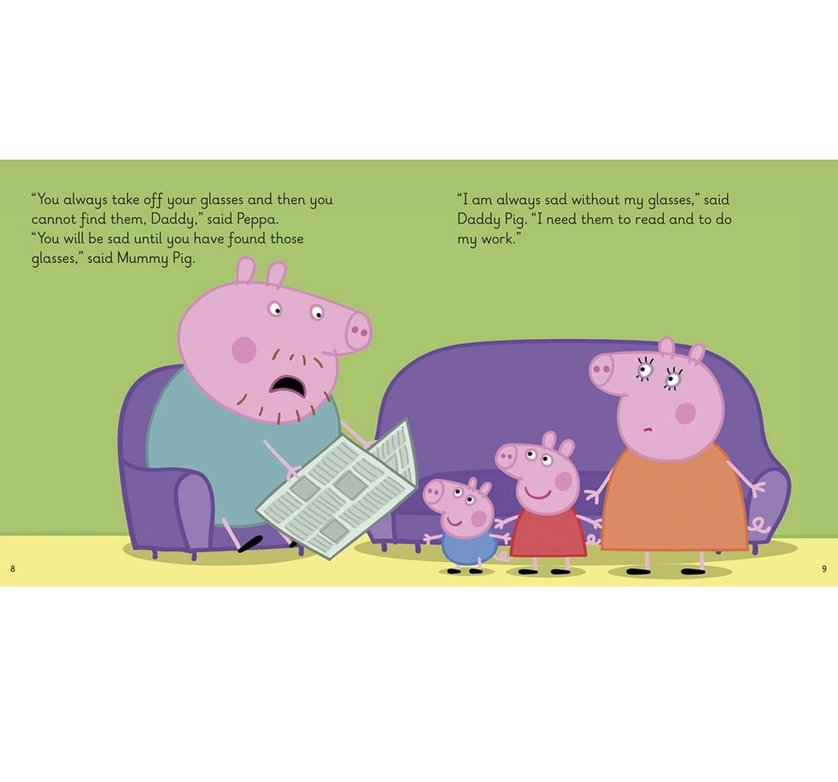 Penguin Random House First Words with Peppa Level 4: Daddy Pig Loses His Glasses Paper cover Multicolour 5Y+