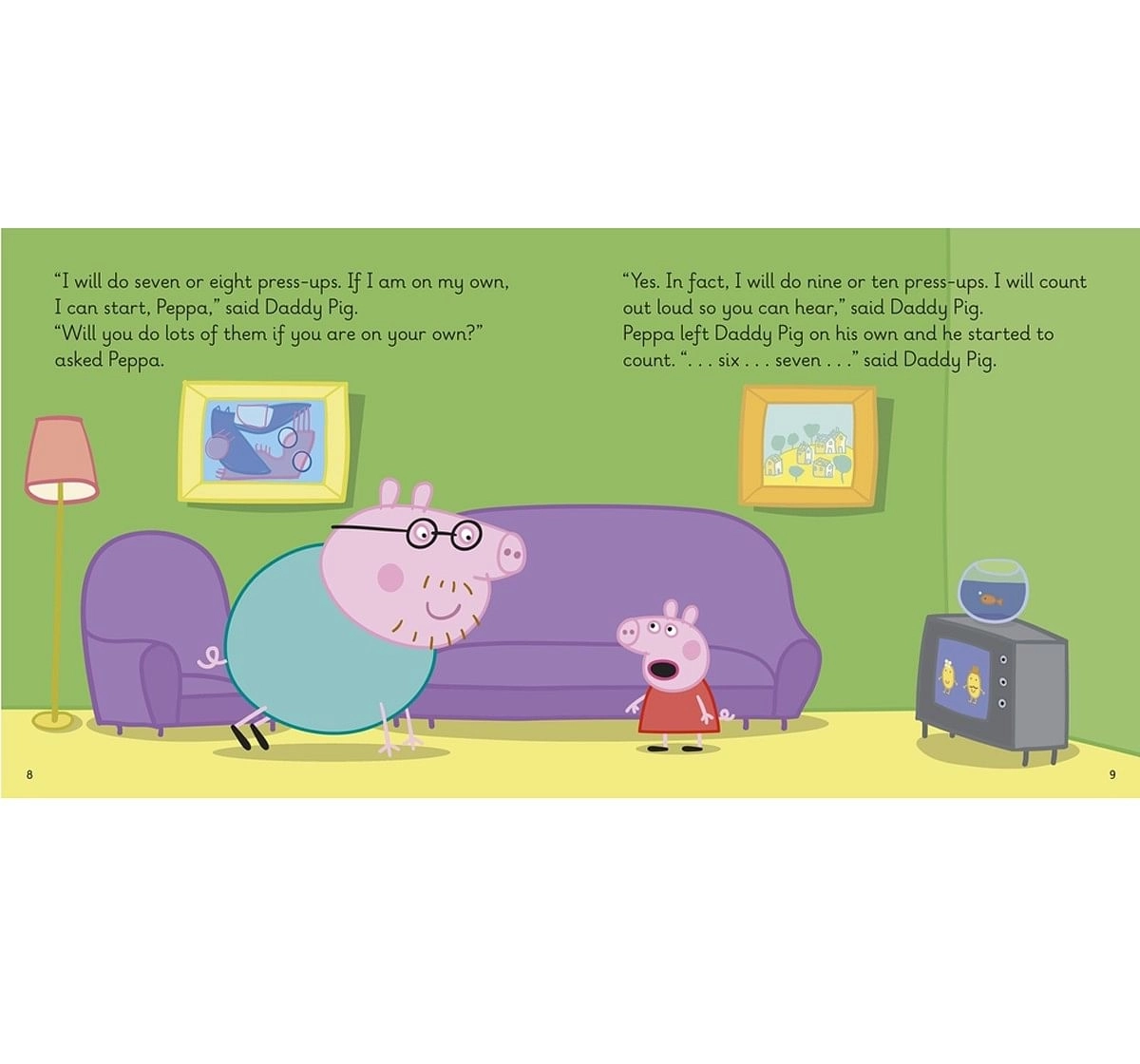 Penguin Random House First Words with Peppa Level 5: Daddy Pig Gets Fit Paper cover Multicolour 5Y+