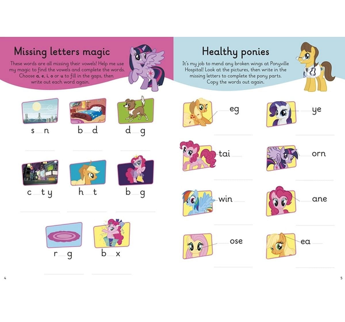Penguin Random House My Little Pony Wipe Clean First Spelling Paper cover Multicolour 5Y+